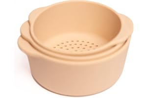 Inspire My Play - 3 x Nesting Bowls and Sieve - Perfect for Sensory PlayTray - Sensory Bin Accessories - Special Education Classroom Supplies - Montessori Education Toys - Natural
