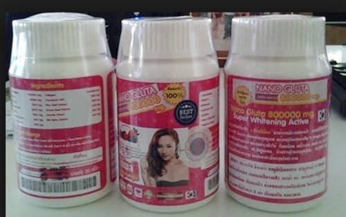 3Bottles NANO GLUTA 800000 MG SUPER ACTIVE WHITENING GLUTATHIONE in Saudi Arabia