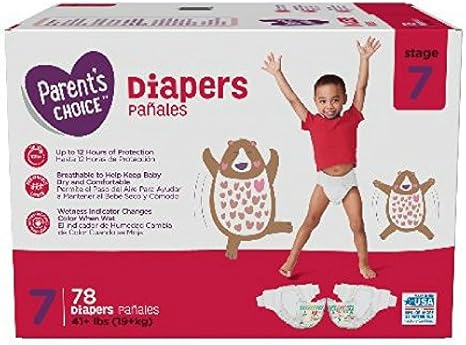 parents choice size 7 diapers walmart