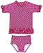RuffleButts Berry Polka Rash Guard - 18-24m