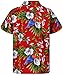V.H.O. Funky Hawaiian Shirt Men Short-Sleeve Front-Pocket Christmas Designs