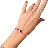Handmade Red String Evil Eye Bracelet for Women Men Girls Boys, Red String Bracelets Kabbalah Protection Luck Amulet for Women Men Family Friends, NAdjustable Bracelets Minimalist Jewelry