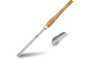 UF-SHARP 5/8 inch Bowl Gouge for Wood Lathe,M2 Cryo HSS Wood Turning Tools with Beech Wood Handle (5/8 inch)