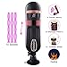 WeDol Male Masturbator Electric Automatic Heating Masturbation Cup with 10 Powerful Thrusting Modes 10 Massage Patterns 10 Speed Frequency & 4 Female Moans 3D Realistic Vagina