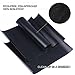 RENOOK BBQ Grill Mat Set of 3-Heavy Duty, 100% Non-Stick Mats Reusable, and Easy to Clean Barbecue Grilling Accessories-15.75x13-Inch,Black