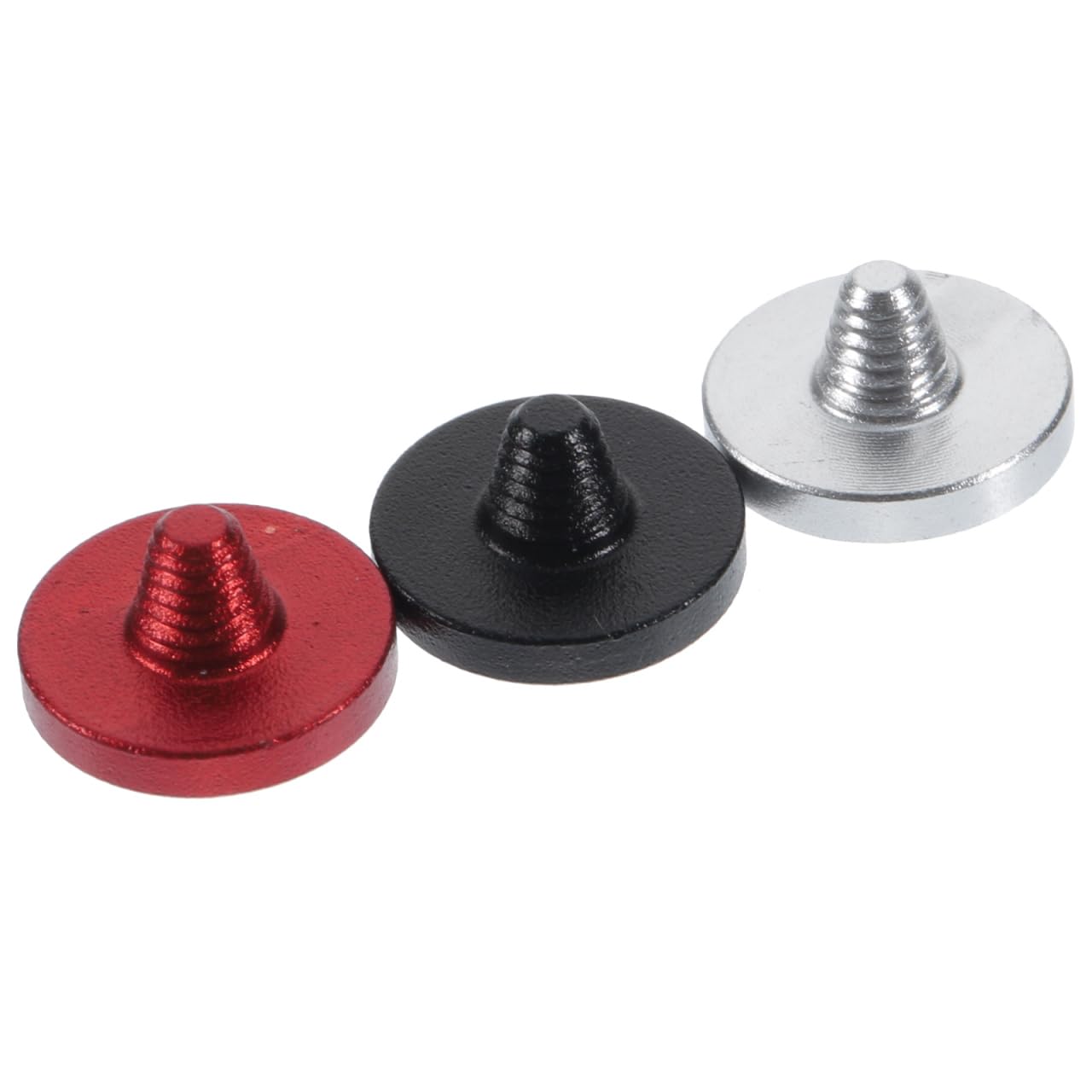 CAXUSD 3 Pcs Aluminum Alloy Camera Shutter Release Buttons Concave Design for Easy Use with Camera Cages and Matte Boxes Compatible with Various Camera Models