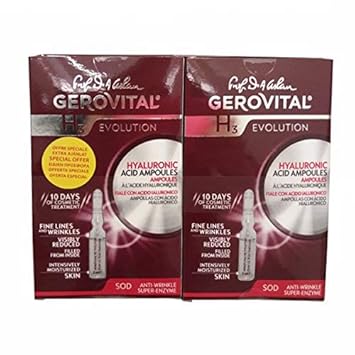 Pack Ampullen mit Hyaluronsäure 2 Boxen zum Preis von 1, 20 Ampullen