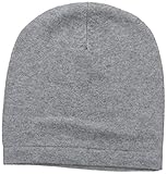 Phenix Cashmere 100% Cashmere Knit Slouchy Hat, Grey, One Size