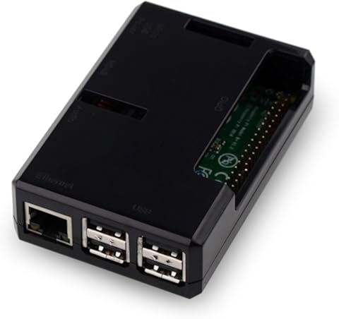 Monland Estuche Protector de Abs para Raspberry Pi 2B / 3B / 3B + (Negro)