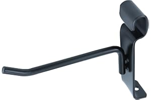 SSWBasics 4 Inch Black Gridwall Hooks - Pack of 50 Gridwall Accessories - Durable Wire Grid Peg Hooks for Retail Display