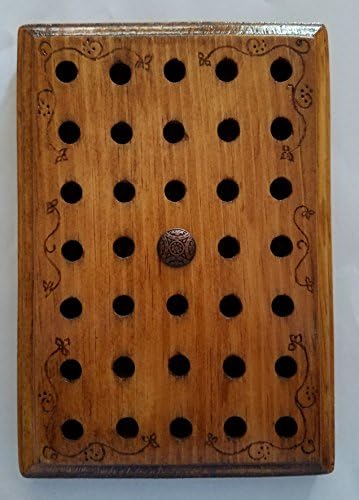 Capsule holder/filler board for filling size 0 and 00 empty gelatin capsules. Essential oils, supplements, vitamins, therapeutic aromatherapy, holistic,