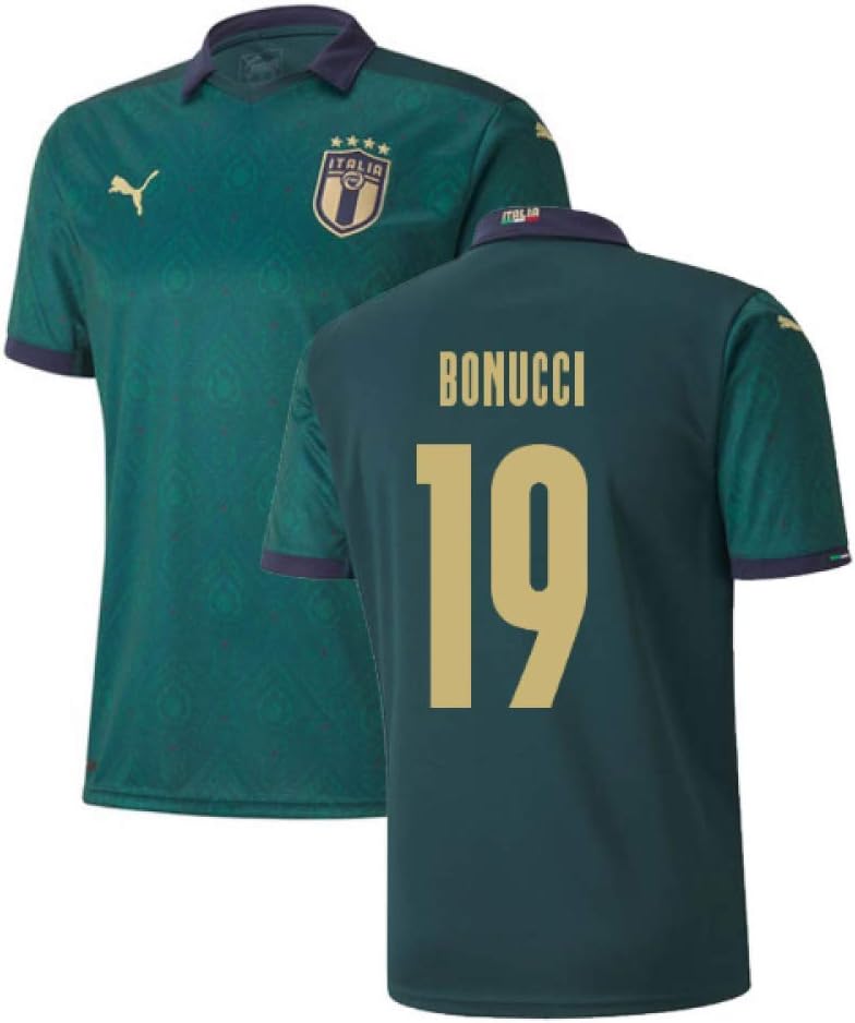 2019-2020 Italy Renaissance Third Puma Football Soccer T-Shirt (Kids) (Leonardo Bonucci 19)