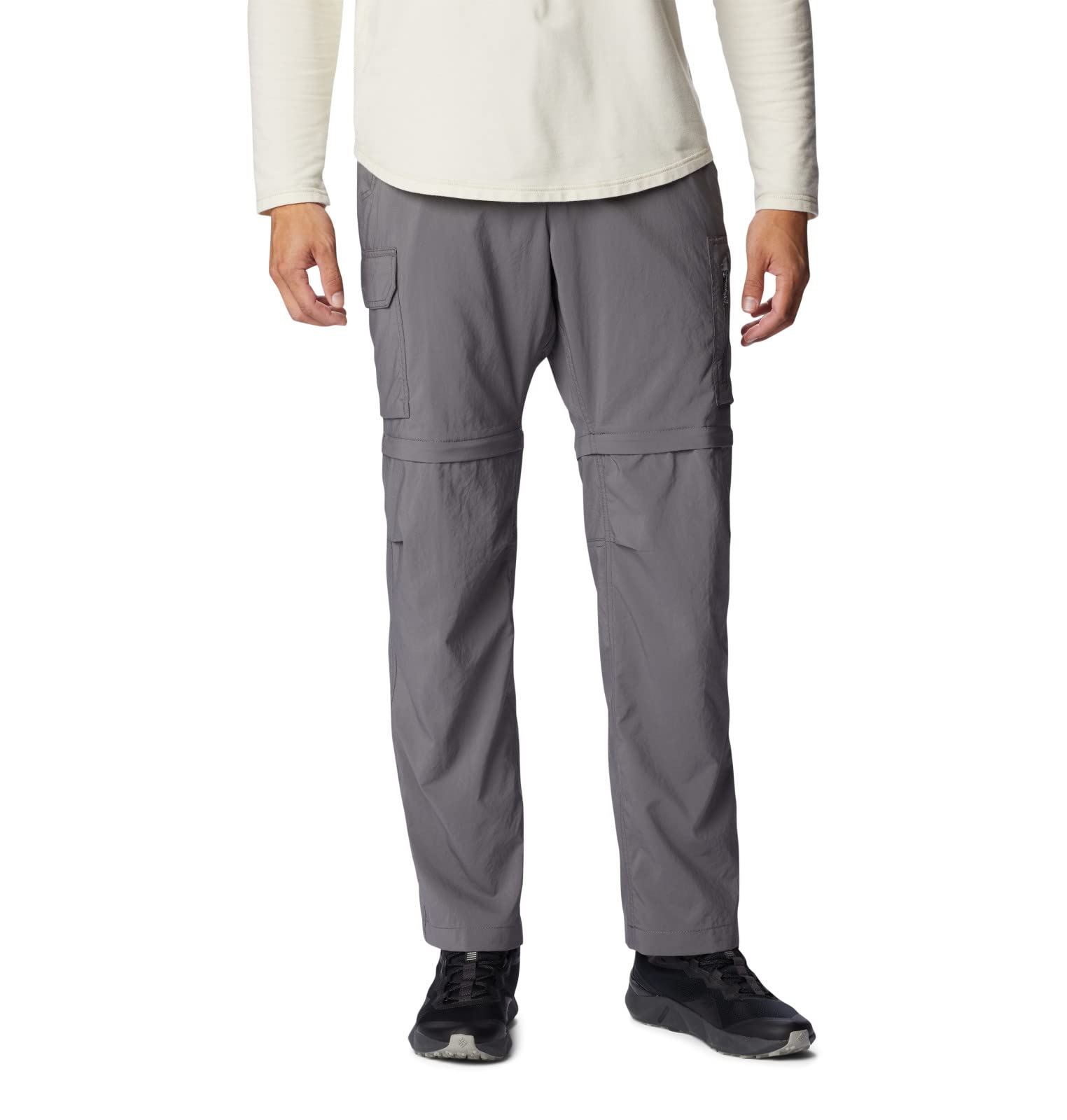 Columbia Mens Silver Ridge Utility Convertible Hiking Pant, City Grey, 52 x 32
