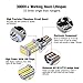 AUTOGINE 1300 Lumens Error Free 921 912 906 904 902 W16W T15 LED Bulbs 3030 24SMD for Reverse Lights Back Up Lights 6500K White (Pack of 2)
