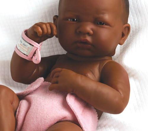 JC Toys - La Newborn First Day African American, First Day Aa Real Girl, 14 inches - Image 3