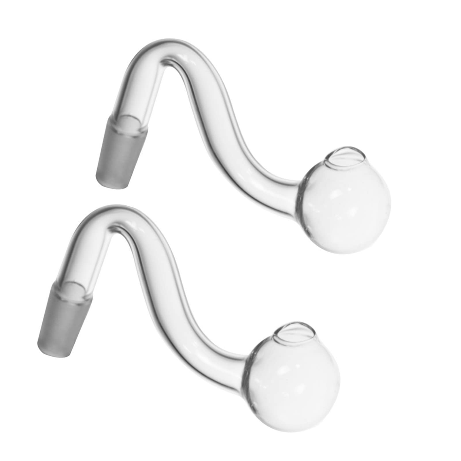 RORA Glass Pipes Bong S Bowl - 10mm 14mm 18mm Male Female Clear Thick Big Bowls Accessories for Bongs (14mm male)