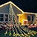 MAOYUE Outdoor Christmas Decorations Waterproof 335 LED Star Lights 8 Lighting Modes Christmas Lights Outdoor Decoration Lights for Yard, Christmas, New Year, Wedding, Party (Warm White)