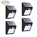 Binval 20 LED Motion Sensor Security Wall Light,Solar Powered,Sutiable for Outdoor, Patio, Deck, Yard, Garden, Fence, Driveaway, (4-pack)