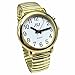 English Talking Watch for Blind People or The Elderly and Visually Impaired People with Alarm of Quartz, Talking Date and time, Golden Color, White Face