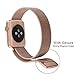 Walcase for Apple Watch Band 38mm, Fully Magnetic Closure Clasp Milanese Loop Stainless Steel iWatch Band for Apple Watch Series 3 - Gold