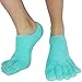 5-Toe Moisturizing Cracked Heel Socks - Treat Your Dry Feet Fast. Best Pain Relief from Cracking Foot Skin with These Gel Infused Moisturizer Sleeves for Women and Men (2 Pairs)