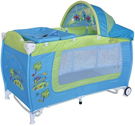 Lorelli 1008037 Danny 2 Layers Rocker Baby Cot, Multi-Color