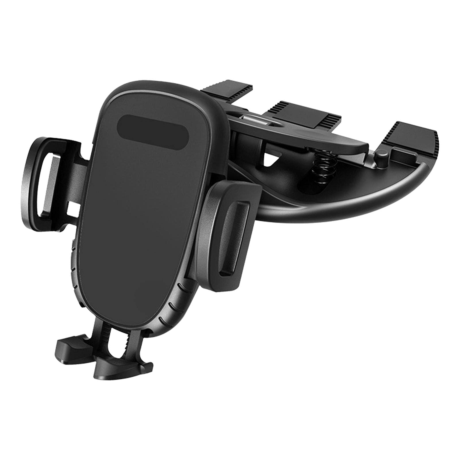 QOTSTEOS CD Slot Car Phone Mount Holder, Stable For CD Slot Adjustable Angle Rotation Car Phone Mount Interior Accessory(Black)