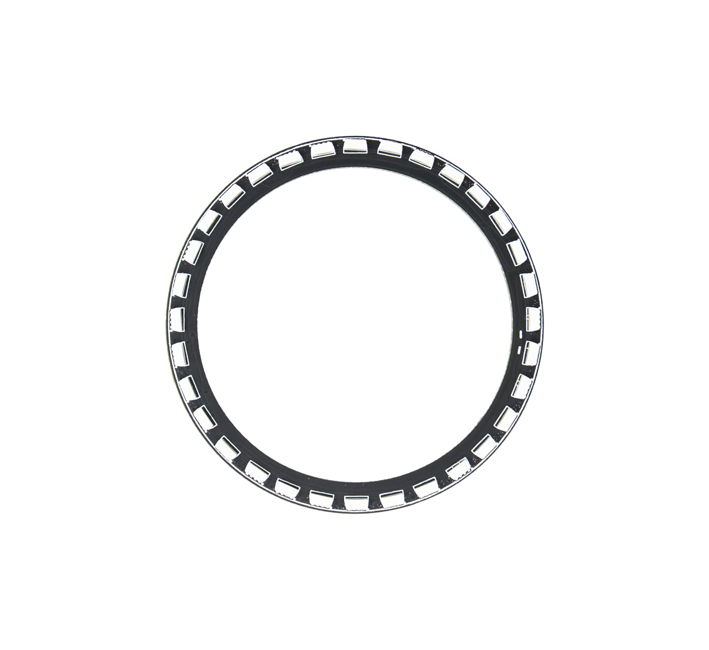 SB Components WS2812B Right Angle RGB LED Ring 24-bit 32 LEDs Circular Ring Light Built-in Color RGB LED Ring Development Board (Pack of 1)