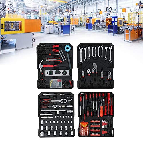Werkzeugkoffer 186Pcs Handwerkzeugset Qualitätswerkzeug Werkzeugkasten Werkzeugkiste Werkzeugtrolley Haushaltszange… – Bild 6