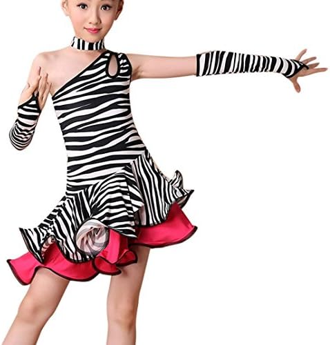 Vacally Fashion Girls Latin Ballet Dress Party Dancewear Ballroom Dance Costumes