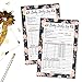 Hadley Designs - Nanny Newborn Baby or Toddler Log Tracker Journal Book, Daily Schedule Feeding Food Sleep Naps Activity Diaper Change Monitor Notes For Babies - 50 Sheet Pad