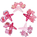 Peppa pig Hair Clips bows & hairpin / headwear, bob pins, hair jewelry, for baby & toddler & Children & girl(5 matching pairs)(set of 10) (10 PCS)