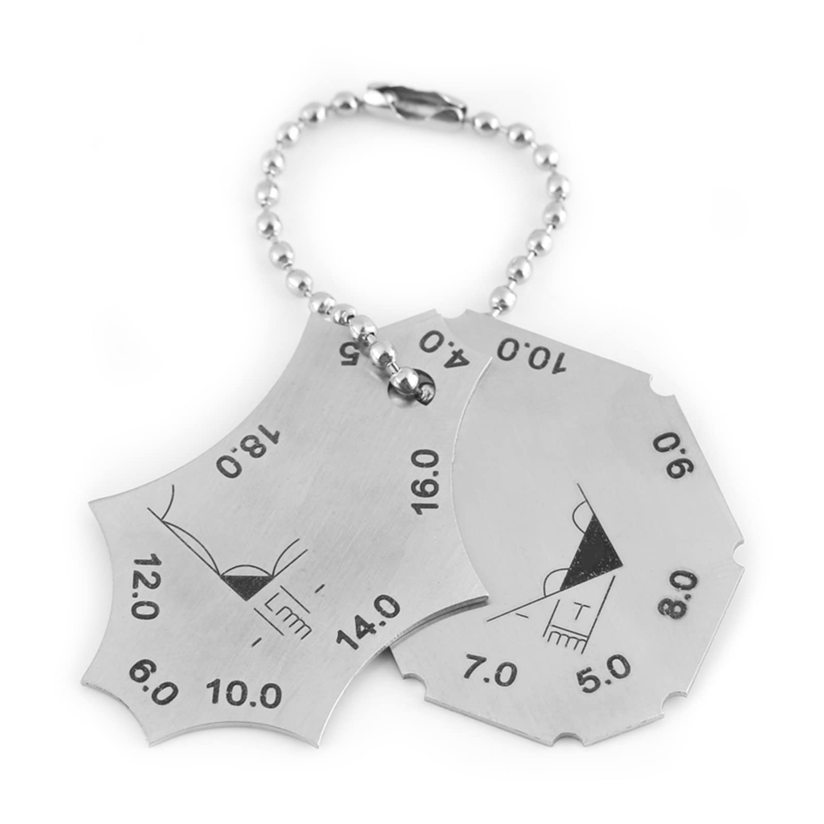 Welding Gauge Weld Size Gauge Fillet Weld Tee Joint Welding Throat Depth Leg Length Gauge Ruler Two Piece Gage Mrisata