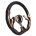 10L0L Golf Cart Steering Wheel, Universal Design Fit for Yamaha, EZGO RXV & TXT, Club Car DS, Club Car Precedent Tempo, Most Golf Cart(Sandal Wood Brown)
