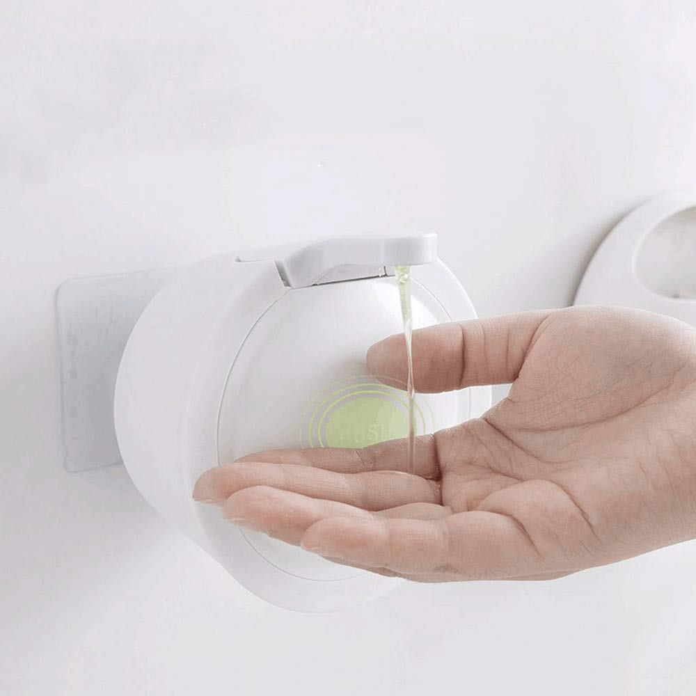 RJMAC Wall Mounted Soap Dispenser, 350ml Manual Shower Gel Dispenser ShampooHand Sanitizer Dispenser Holder for Business Public Places for Hotel, Office, Home, Healthcare Facilities