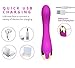 Vibrator Dildo Adult Sex Toys for Women G-Spot Rabbit Waterproof Rechargeable 12 Powerful Modes Silicone Clitoris Vagina Stimulator Wand Massager Sex Things for Couples Vibrater (Purple)