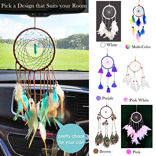 image for BillionBoxes Dream Catchers for Bedroom Decor - Blue Stone Native Amer