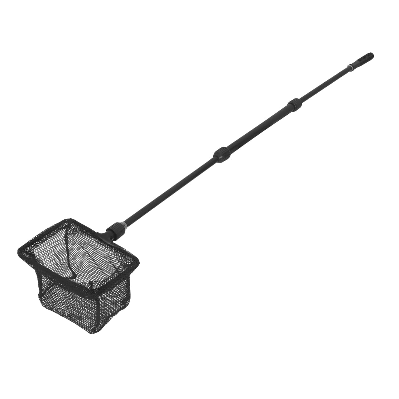 POPETPOP Extendable Fishing Mesh Net - Plastic Pole Handle Telescopic Landing Net Tuck Net for Fish Tank Lakes Ponds Small