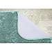 Maples Rugs Cloud Bath 3pc Washable Non Slip Bath Mats and Rug Sets [Made in USA] for Kitchen, Shower, and Toilet, Teal Topaz