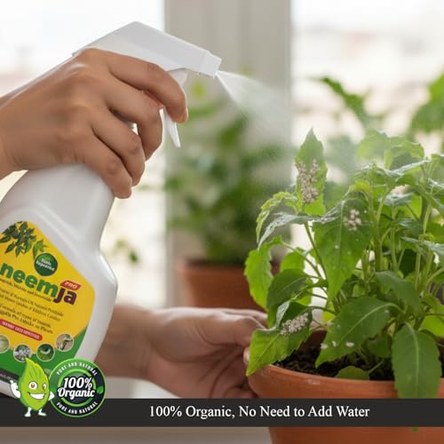 Parle Ropvatika 250ml Neem Oil Spray for Plants | Ready to Use House Plant Bug Killer | Organic Pest Control for Aphids, Mealybugs, Whiteflies & Fungal Infections | Natural Indoor & Outdoor Plant Care