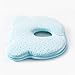 UINSTONE Newborn Baby Pillow Infant Memory Foam Pillow Head-shaping Pillow (0-12 Months) Light Blue