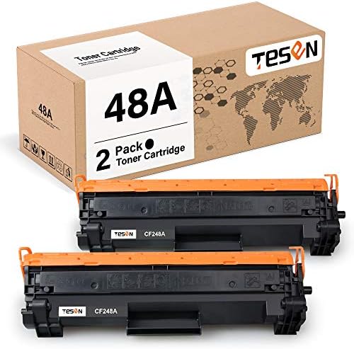 TESEN Compatible 48A Toner Cartridge Replacement for HP 48A CF248A Black  Toner for use in HP Laserjet Pro M15w M15a M16w M16a MFP M29w M29a M28w  M28a Printer (2 Packs, with New