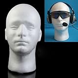 Male mannequin head foam mannequin head male Mannequin Styrofoam Foam Manikin Head Model Wig Glasses Hat Display Stand White