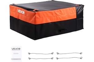 VEVOR Truck Bed Cargo Bag, Waterproof 840D PVC, 51.18 x 40.16 x 21.85 in (26 Cubic Feet), Heavy Duty Cargo Bag for Truck Bed 