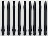 3 Sets of Winmau Aluminum Dart Shafts (9 Shafts) (Black, Short)