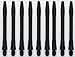 3 Sets of Winmau Aluminum Dart Shafts (9 Shafts) (Black, Short)
