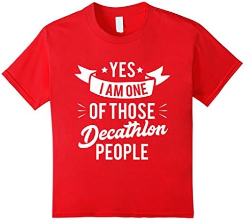 Kids Yes I Am One Of Those Decathlon People T Shirt Running 6 Red