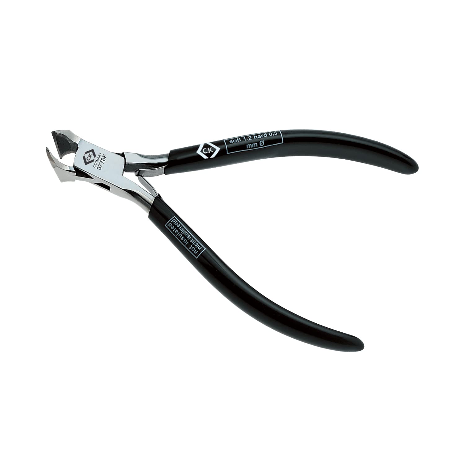 C.K Classic T3778F 120mm Precision Oblique Cutter Full Flush Cut, Silver