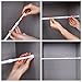 GOODUSCN 6 Pack Tension Rods, Adjustable Spring Steel Cupboard Bars Rod Curtain Rods, Extendable Width 15.7
