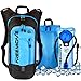 No.1 Hydration Pack Backpack with 2L Water Bladder & Cooler Bag KEEPS DRINK COOL | Lightweight - Fully Adjustable - Leakproof | Multiple Compartments | 6L Capacity | Camel Pack For Sports Enthusiast